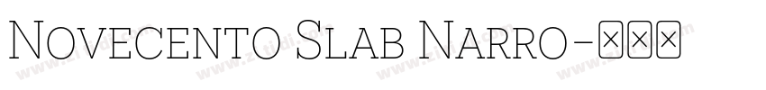 Novecento Slab Narro字体转换